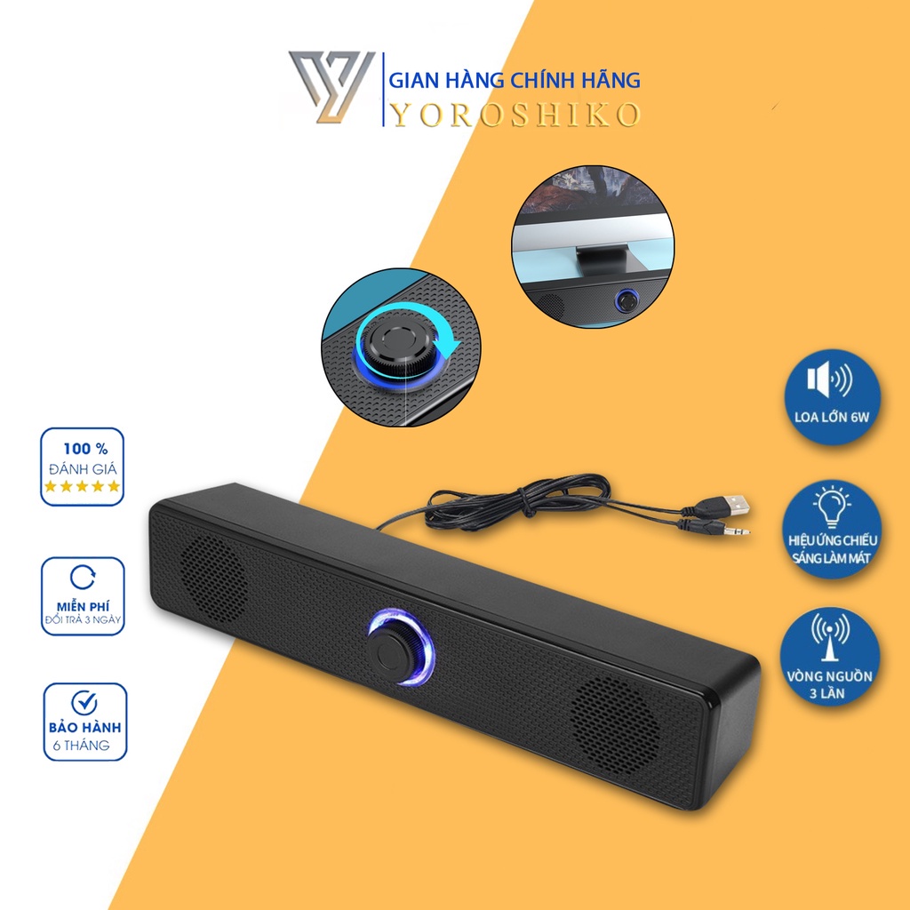 Loa máy tính cao cấp Yoroshiko có kết lối bluetooth đi kèm