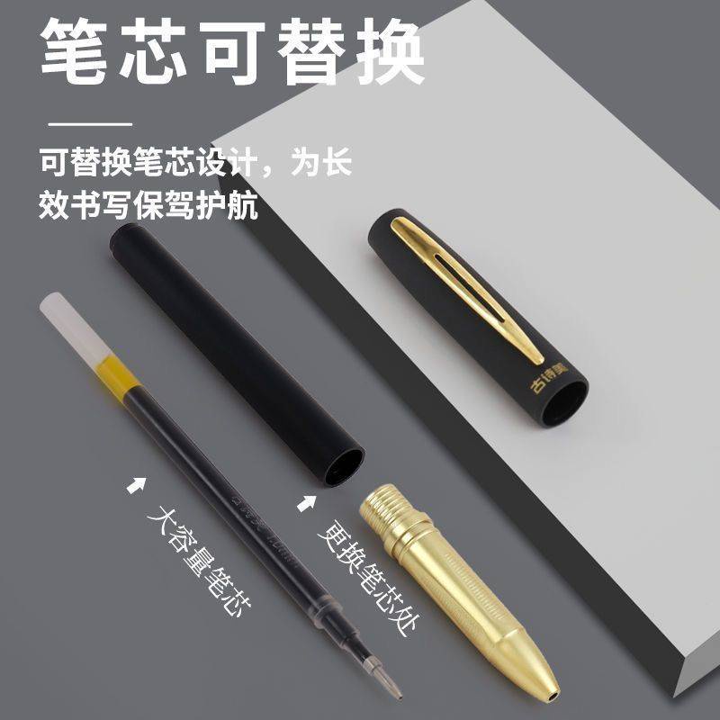Bút Bi Mực Đen Ngòi 1.0mm Ngòi 0.5mm Nhanh Khô