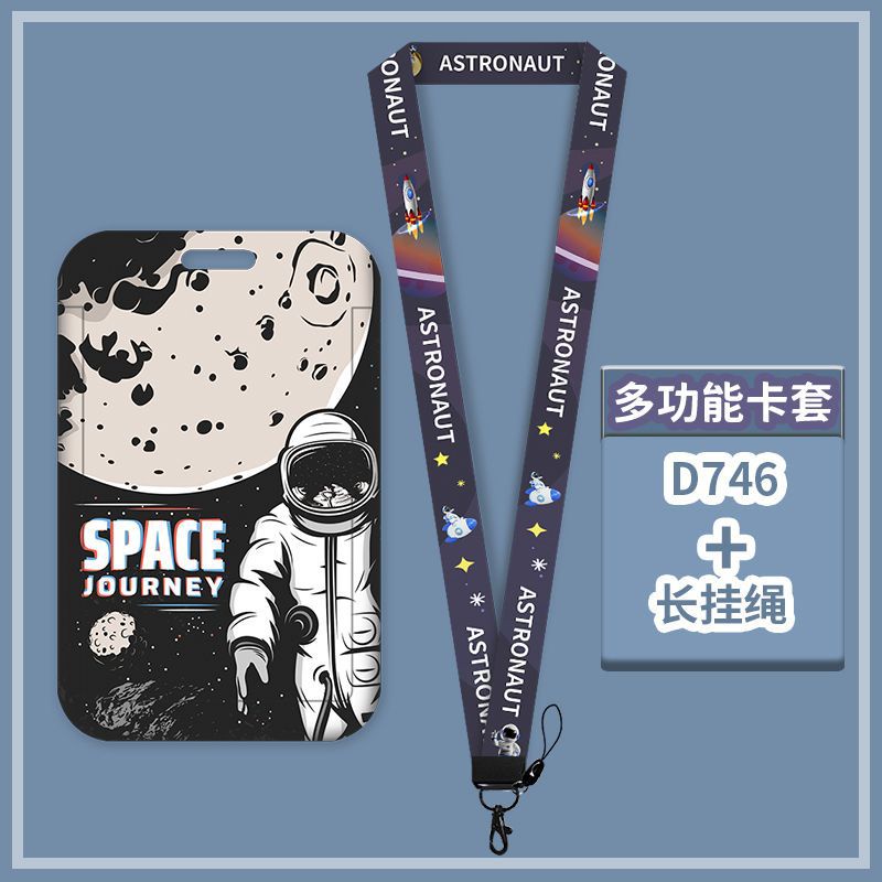 Hoạt Hình Ví Đựng Thẻ Tên In Hình Phi Hành Gia Nhiều Họa Tiết Chuyển Nhiệt Dành Cho Học Sinh Và Học Sinh