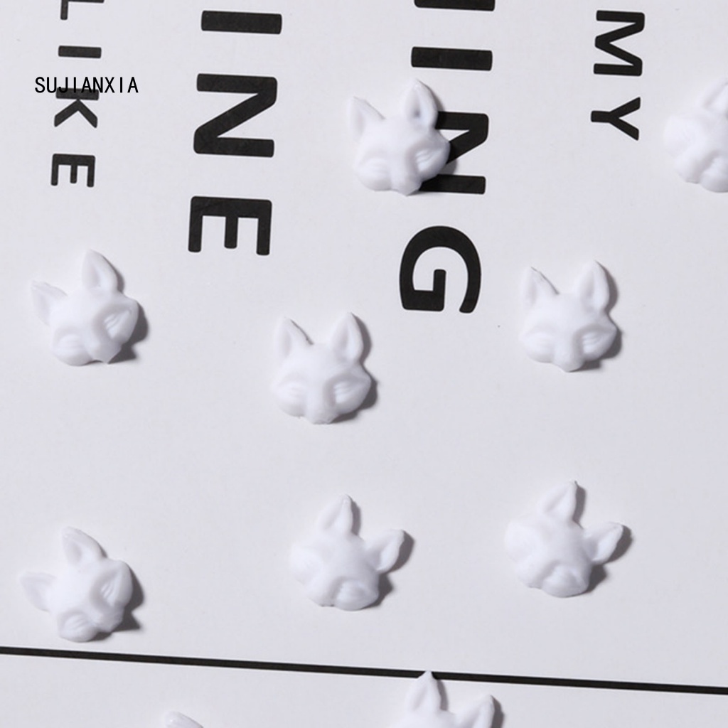 Giày Thể Thao sujianxia sujianxia Năng Động Hợp Thời Trang| Set 30 Phụ Kiện Trang Trí Móng Tay Hình Đầu Cáo 3d Sống Động