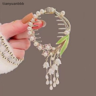 Kẹp Tóc Hình Nơ Đính Ngọc Trai
