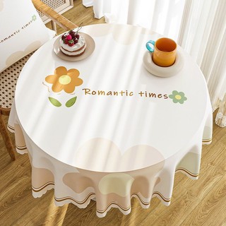 Khăn trải bàn tròn gia đình khăn trải bàn tròn chống thấm nước và chống dầu pvc khăn trải bàn tròn chống bỏng