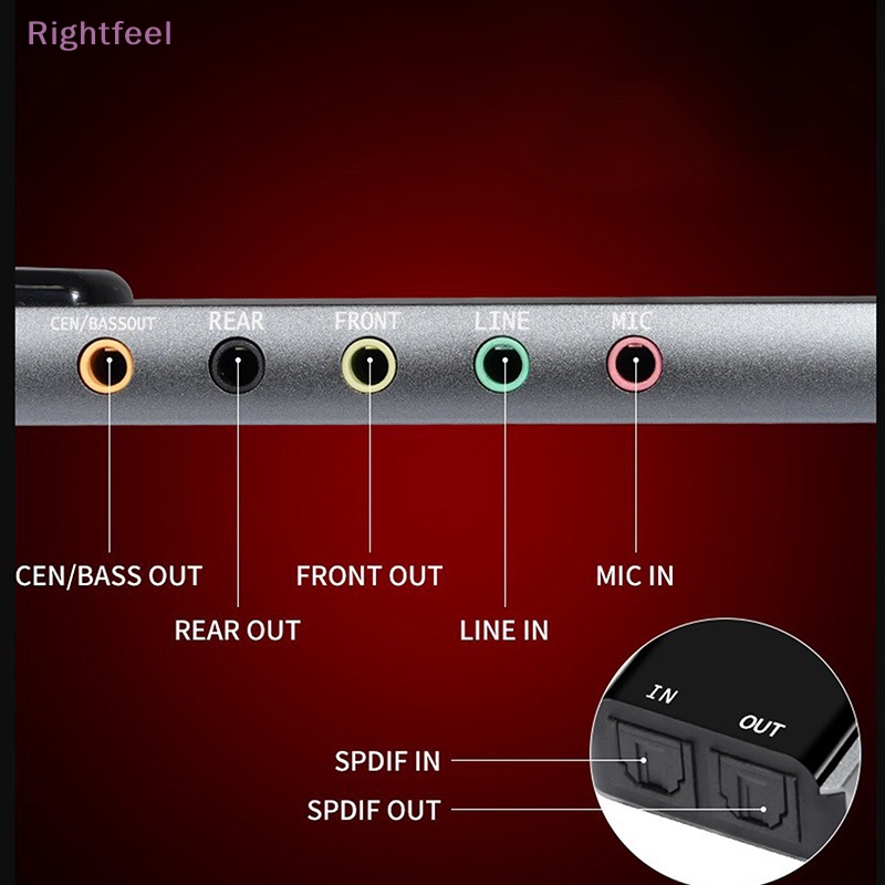 Card Âm Thanh usb 5.1 Kênh Chuyên Dụng Cho Máy Tính laptop Mới