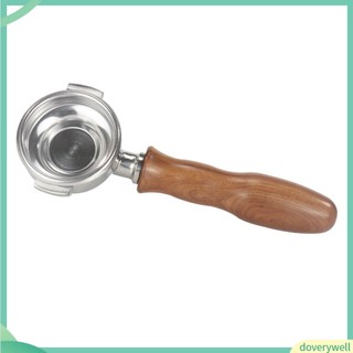Bộ Lọc Cà Phê Một Miệng Bằng Thép Không Gỉ Tay Cầm Bằng Gỗ 58mm