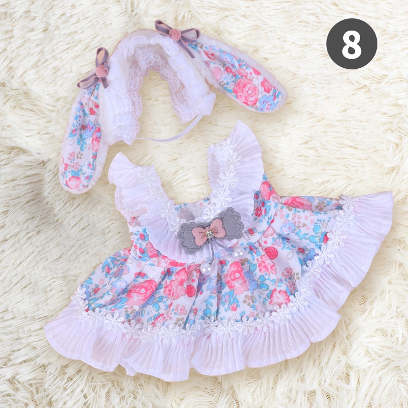 Mới Đầm cotton Đáng Yêu Cho Búp Bê 20cm