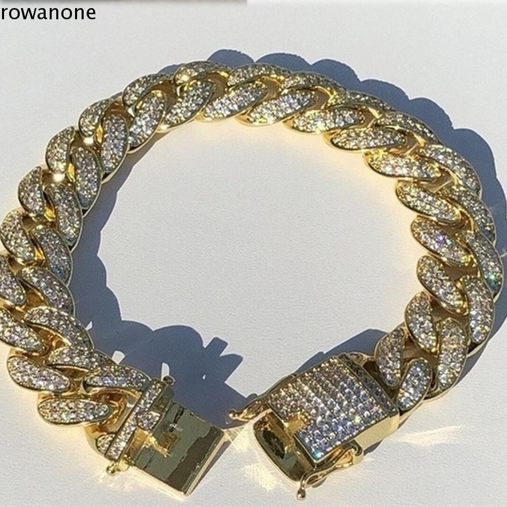 Vòng Tay rowan1 Đính Đá Thời Trang Dành Cho Nam Và Nữ
