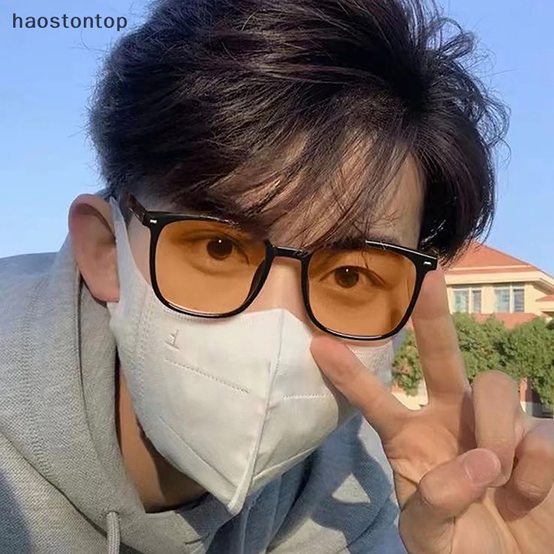 Haostontop Kính Mát Gọng Vuông Phong Cách Thời Trang unisex
