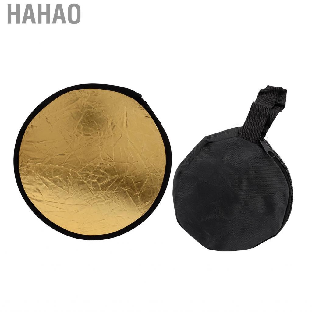 Hahao Photo Reflector  Disc Light Portable Gold Silver 11.8 Inch for Studio