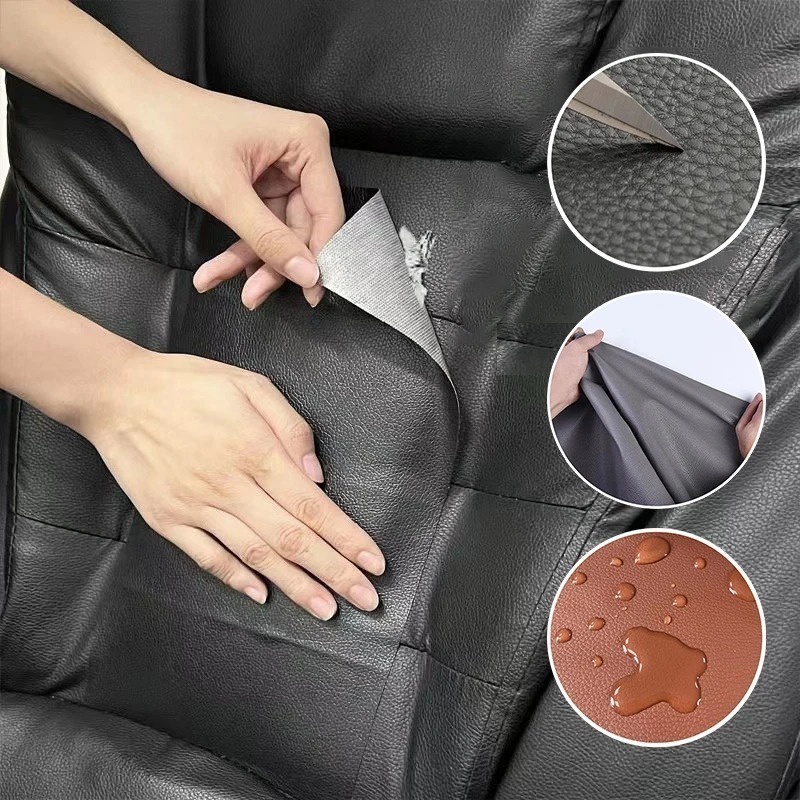 Miếng Dán Giả Da Tự Dính Nhiều Màu Sắc 20 * 30cm Trang Trí Ghế sofa Xe Hơi diy