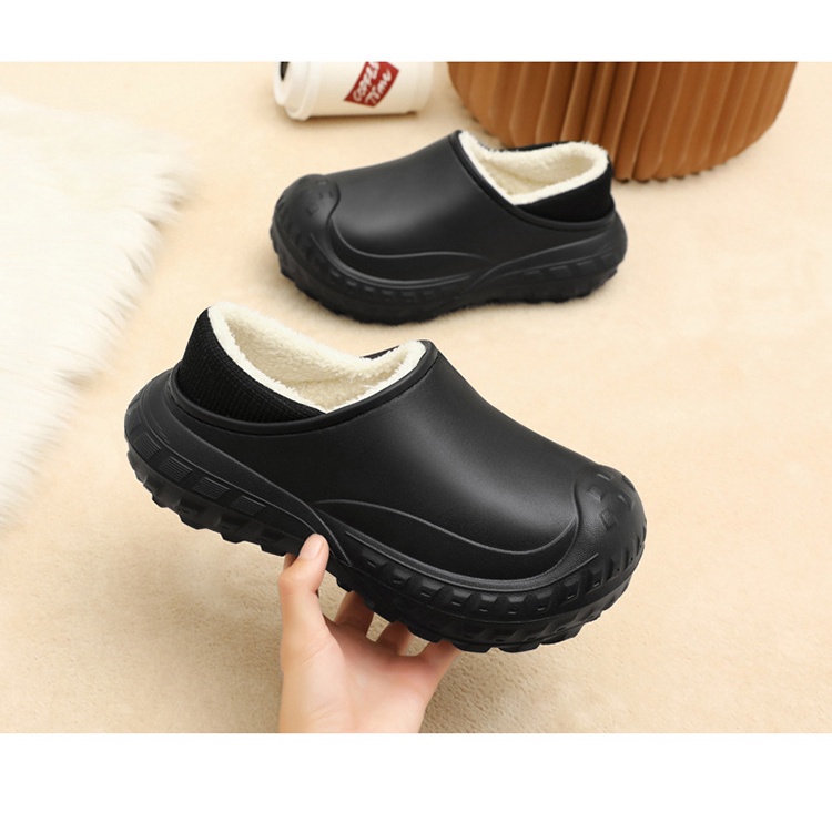 Dép Bông Đi Trong Nhà cotton Đế Dày Chống Nước Giữ Ấm Mùa Đông Phong Cách Mới Cho Cặp Đôi