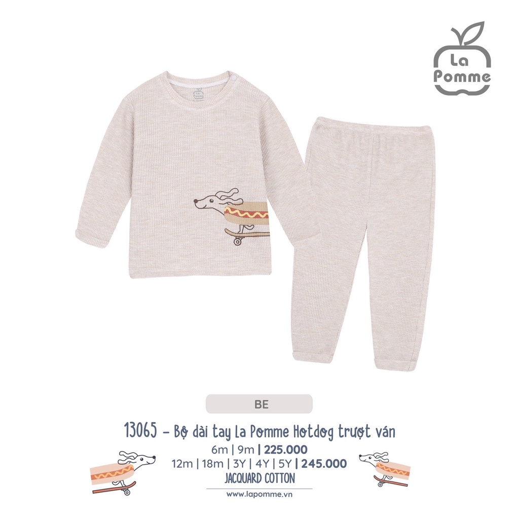 La pomme Bộ quần áo thu đông cho bé trai bé gái 13017,13034,13061,13065