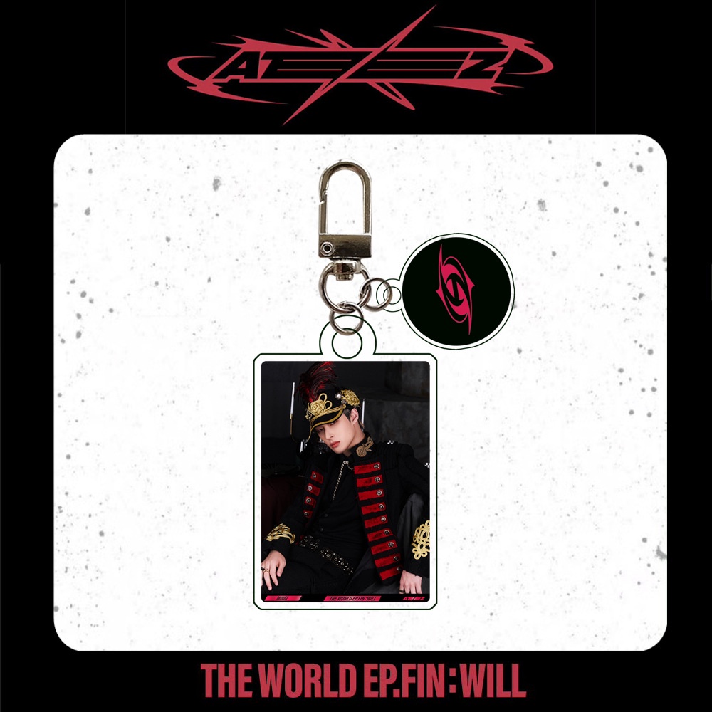 Móc Khóa acrylic Hình Nhóm Nhạc ateez