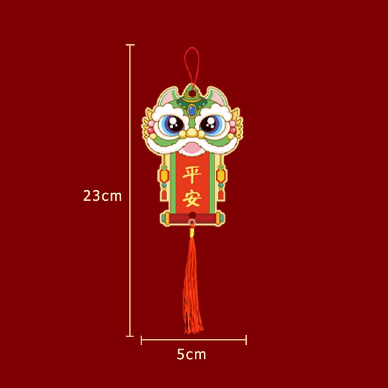 Bộ 6 Dây Treo Cây May Mắn Trang Trí Năm Mới / Phòng Khách / Lễ Hội / Chậu Cây Hình Rồng / Thần Tài May Mắn