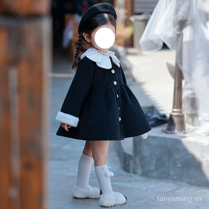 Mới Áo Khoác Len Dày Dặn Phong Cách Hàn Quốc Thời Trang Thu Đông 2023 Cho Bé Gái zv7f