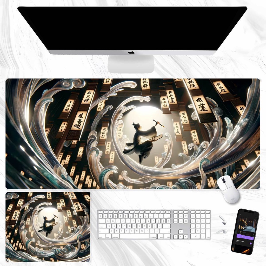 Tấm Lót Chuột Và Bàn Phím Máy Tính In Hình Hoạt Hình anime Trung Quốc Cỡ Lớn Dành Cho Văn Phòng / Ký Túc Xá