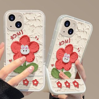 Phù Hợp Ốp Điện Thoại Hình Thỏ Và Hoa Cho iphone 11 12 pro max x xr xs max se 7 plus 8 plus 13 pro max 14 pro max