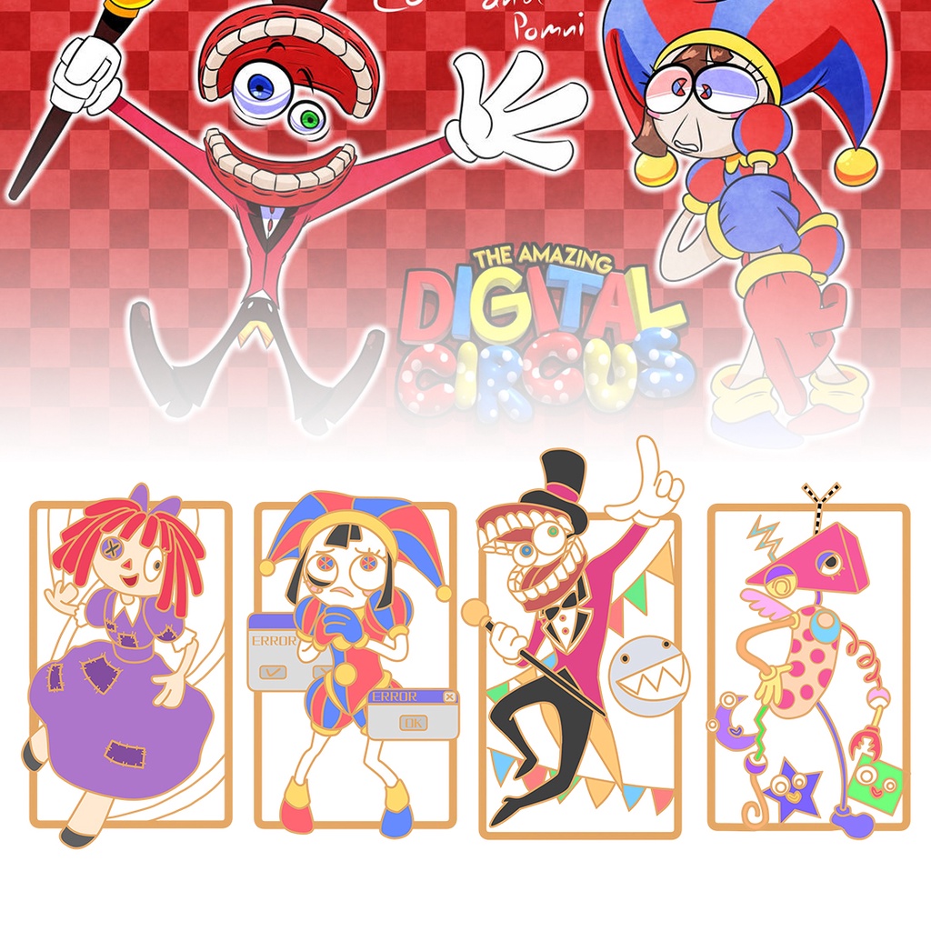 The amazing Thẻ Đánh Dấu Sách Kỹ Thuật Số Hình Thỏ Rạp Xiếc Kim Loại Thần Kỳ Làm Quà Tặng Giáng Sinh Cho