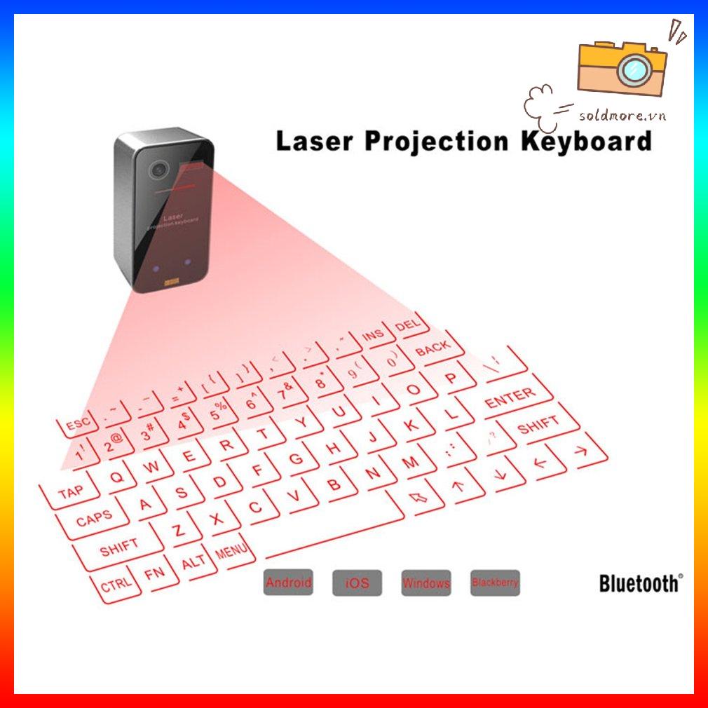 Bàn phím và chuột chiếu ảo cầm tay mini Laser dành cho máy tính bảng