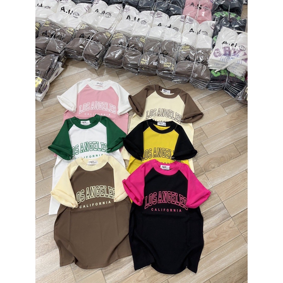 Áo thun Babytee nữ dáng ôm nhẹ babytee LOSANGELES