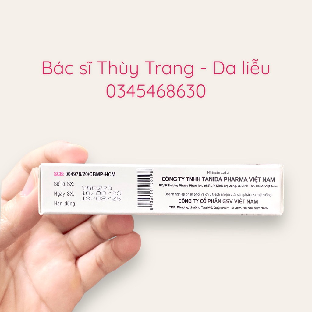 Kem giảm thâm mụn, thâm sau chấn thương, thâm do côn trùng đốt Young GSV - 15g
