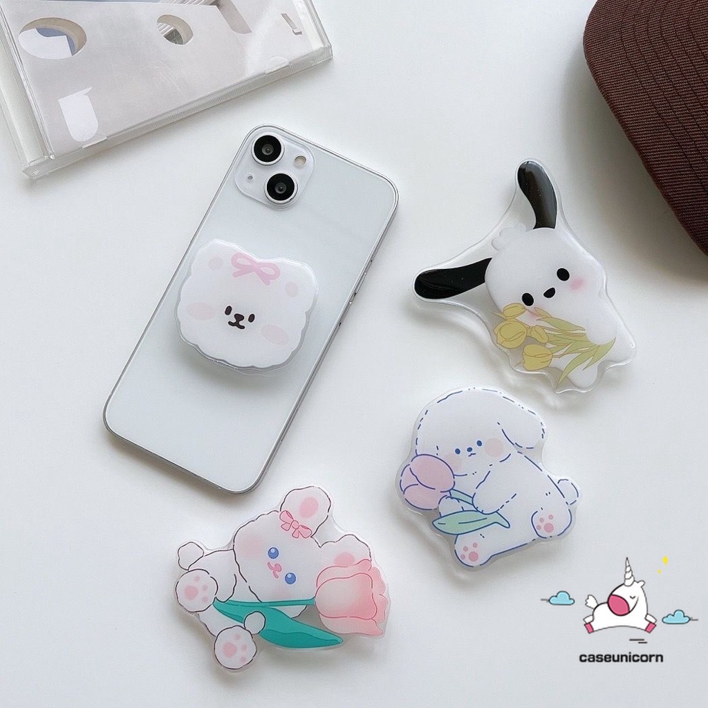 Dễ Thương Giá Đỡ Điện Thoại Dạng Gập Hình Gấu / Thỏ / Gấu Trúc / Cún Con Hoạt Hình Đáng Yêu Sáng Tạo Thông Dụng