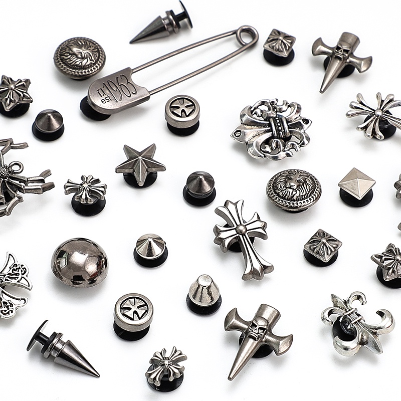 Crocs 3d Phong Cách baroque Quyến Rũ Bằng Kim Loại Và Kim Loại Chất Lượng Cao