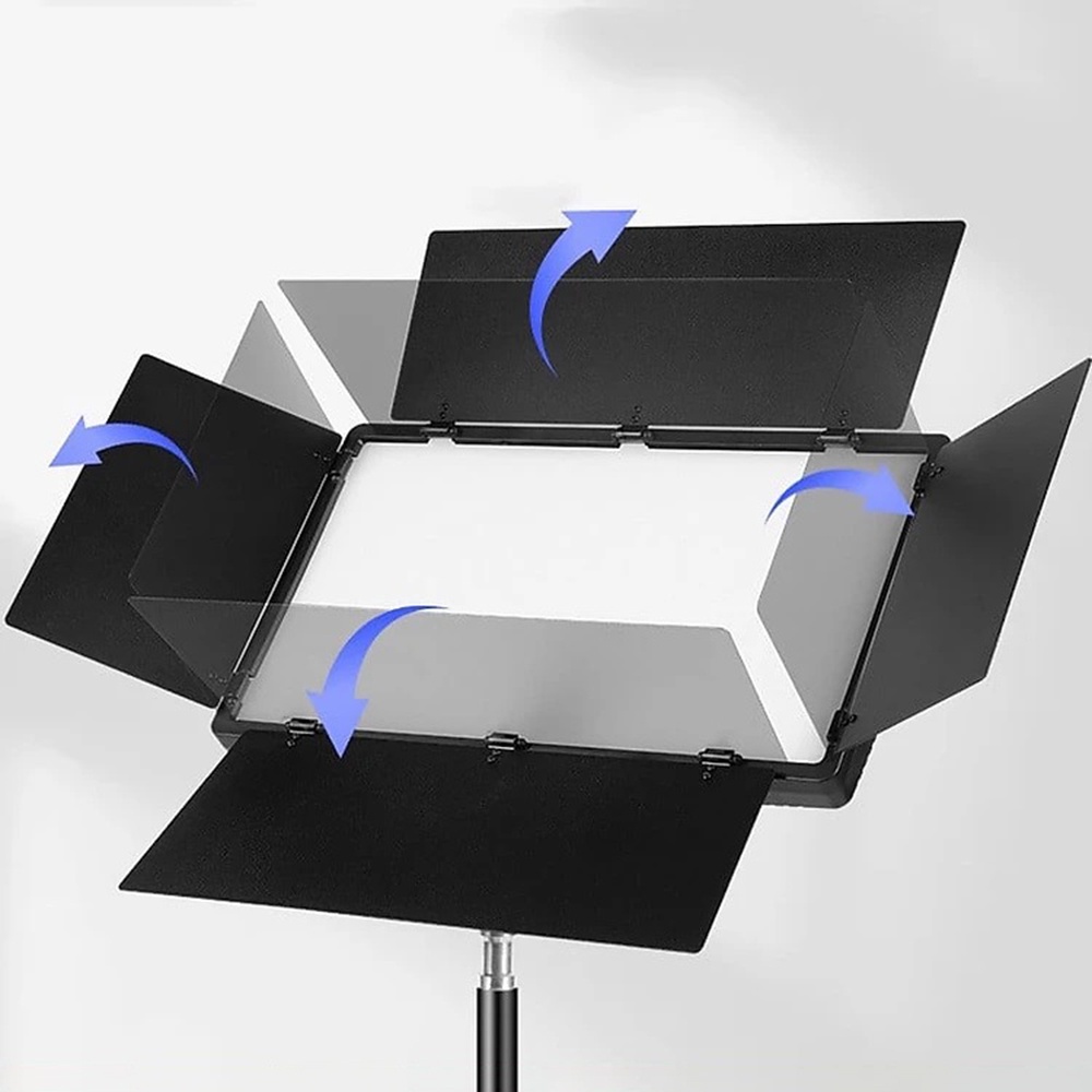 Đèn LED Barndoor vuông RL-900 Trợ Sáng Có Remote điều khiển Chụp ảnh Studio Quay phim