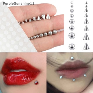 Bộ Khuyên Xỏ Mũi / Chân Mày / Môi / Rốn Giả Không Cần Xỏ Khuyên