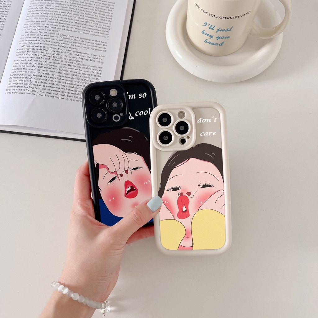 Ốp Điện Thoại Hình Cặp Đôi Vui Nhộn Cho iphone 15 14 pro max 13pro 12 11 pro max xs xr 8plus 7plus