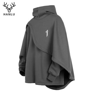  Áo Hoodie Giả Hai Lớp Cổ Lọ Đơn Giản Đa Năng Phong Cách hanlu Cho Nam 
