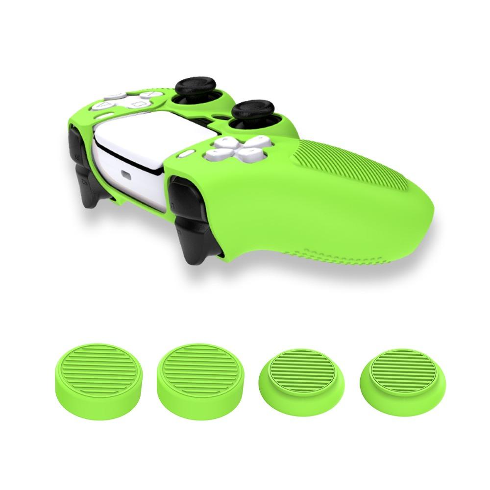 Btlimer Vỏ Bọc Silicon gel Nhiều Màu Thoải Mái Chống Rơi Cho Tay Cầm Chơi game ps5