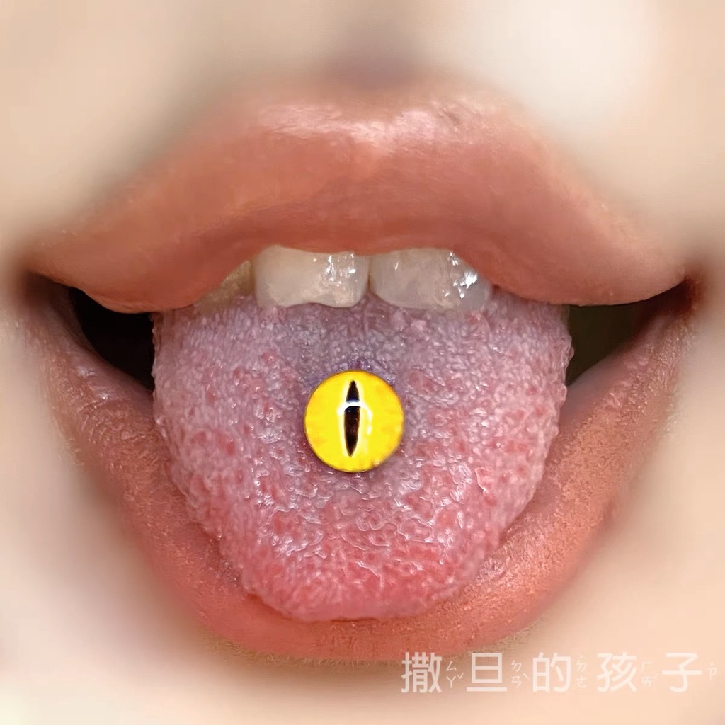 Nhẫn Thép Titan Đeo Lưỡi / Lưỡi / Lưỡi / Lưỡi / Móng Tay hot girl Cá Tính