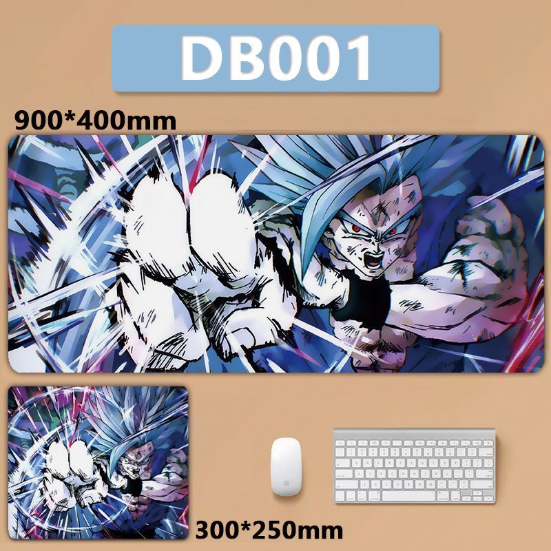 Tấm Lót Chuột Máy Tính Để Bàn Cỡ Lớn In Hình son goku super saiyan Trong anime dragon ball
