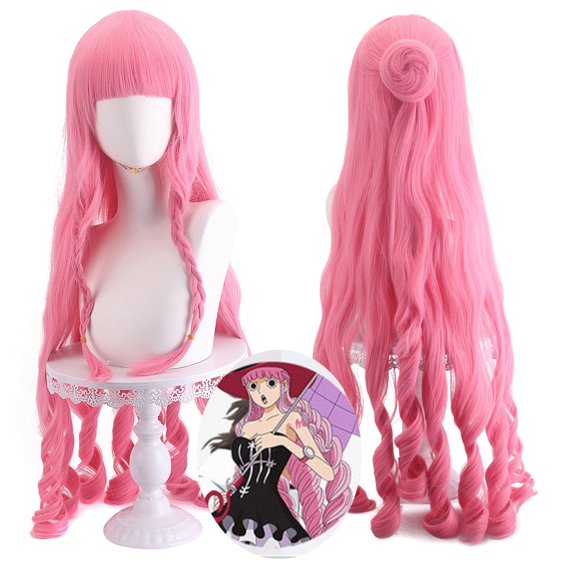 Chúa Shengda cosplay Tóc Giả One Piece Hamaru Perona Perona Hai Năm Sau 90cm cos Nữ Micro