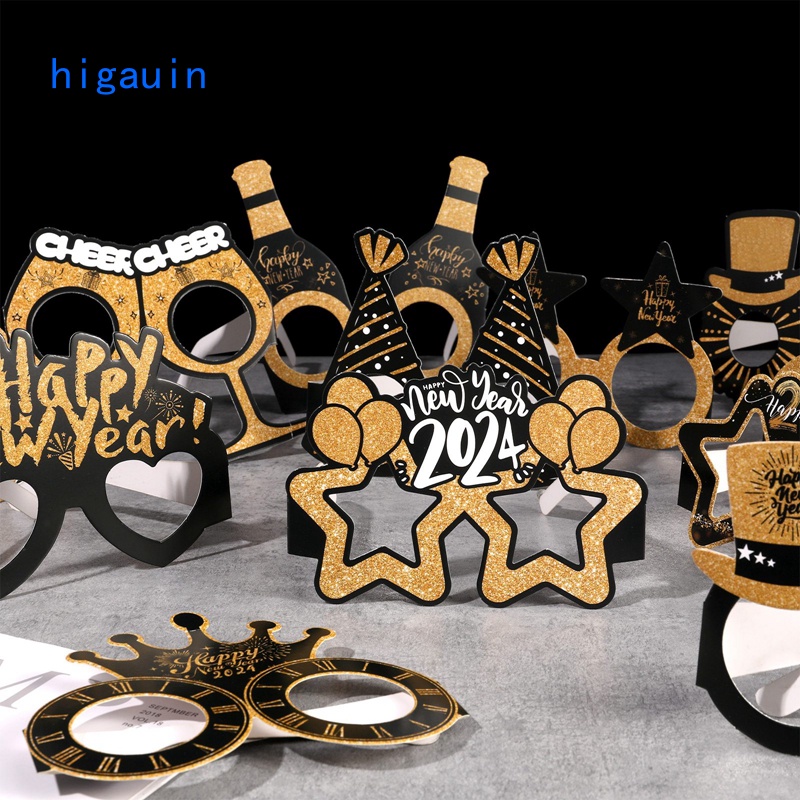 Bộ 12 Kính Giấy 3d Xinh Xắn Theo Phong Cách Năm Mới 2024