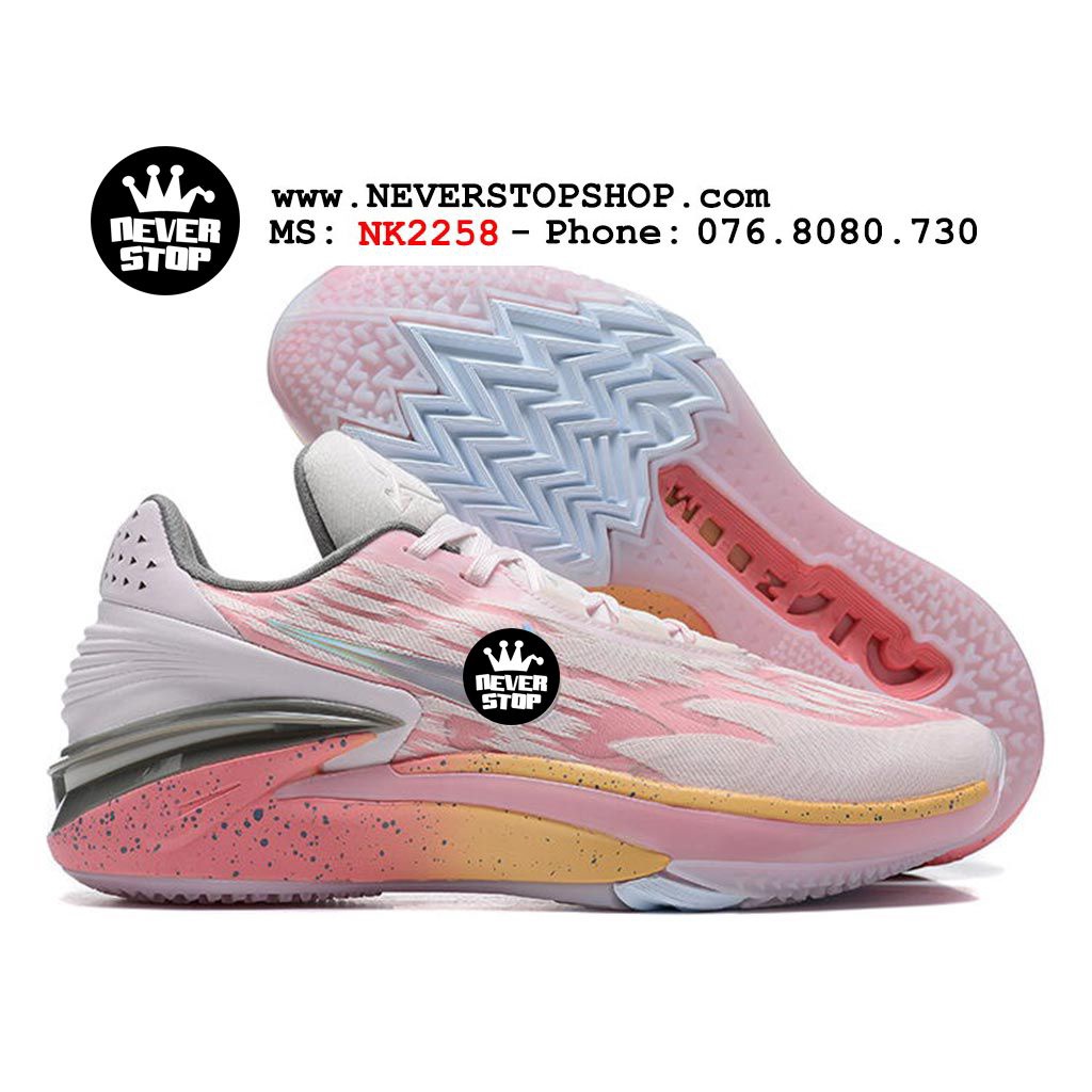 Giày bóng rổ GT CUT 2 AUNT PEARL hàng đẹp chuẩn chất lượng cao đế tích hợp Zoom  | NeverStopShop.com