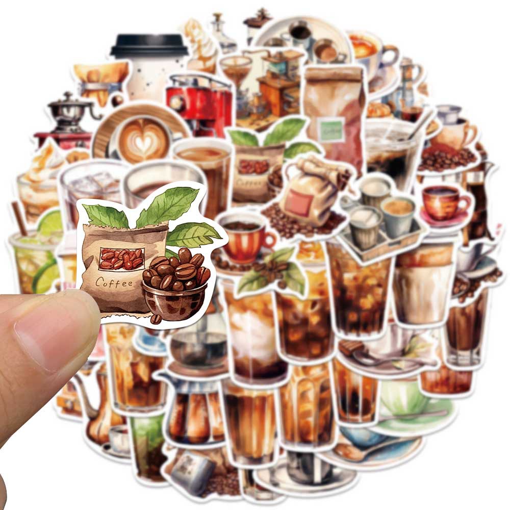 50 Miếng Dán Hoạt Hình Trang Trí Mũ Bảo Hiểm / Bút Chì