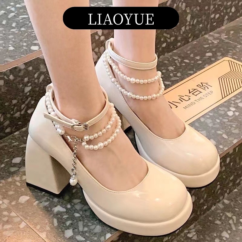 Liaoyue Giày Oxford Nữ Giày Nữ Oxford Đế Cao Thời Trang Mới 2023 Cho Nữ Bền Đàn Hồi Đa Dụng Chống Bám Bụi B25G07L 23120803