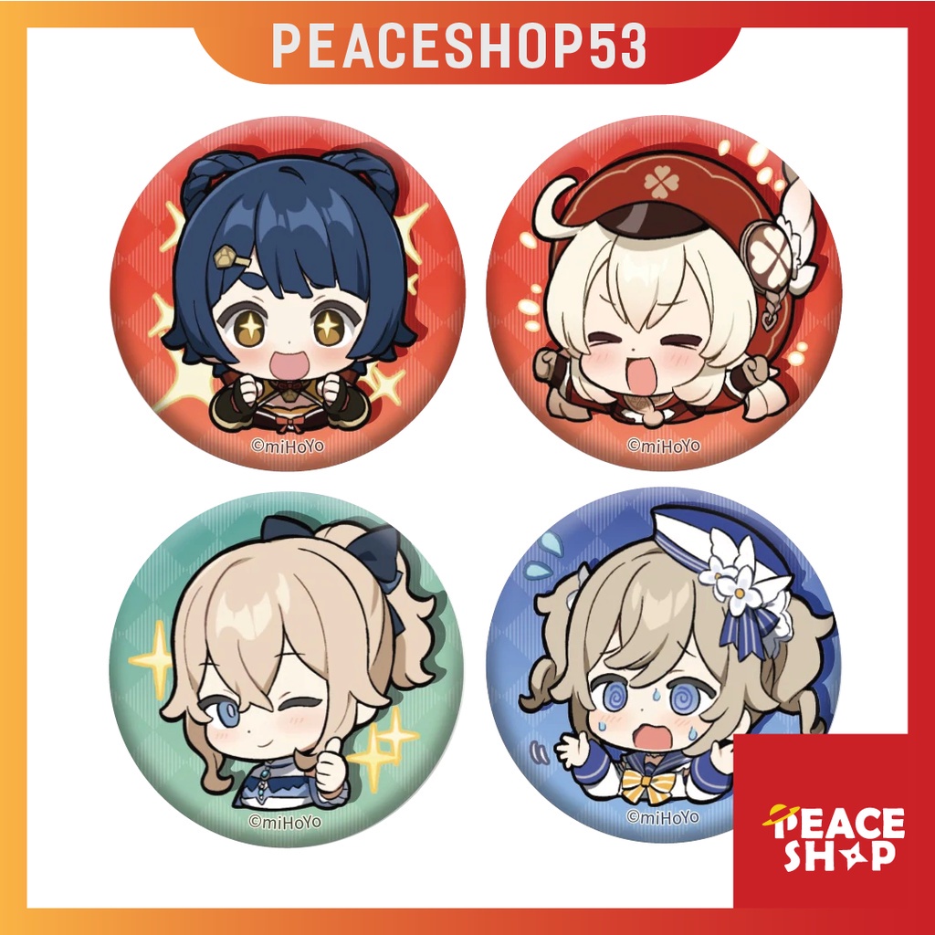 Huy hiệu Genshin Impact Lấp Lánh Huy Hiệu Game Genshin Impact Phụ Kiện Anime Manga Ver 6 HH29