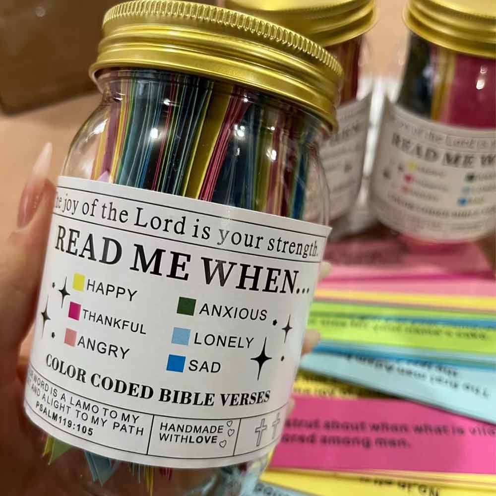 Bible Verses for Emotions and Feelings, Bible Jar, Christian Gifts for Women, Gifts for Men, Devotional Gifts, Jesus