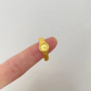 Nhẫn Đồng Hồ Mạ Vàng Cho Cặp Đôi