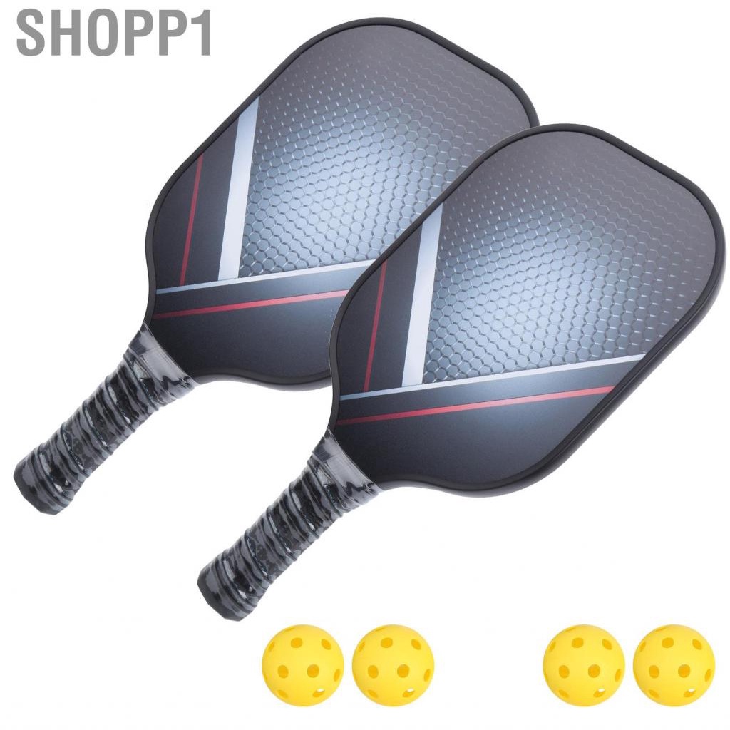 Shopp1 1Set Portable Pickleball Paddle Set Lightweight Racket Ball Kit With