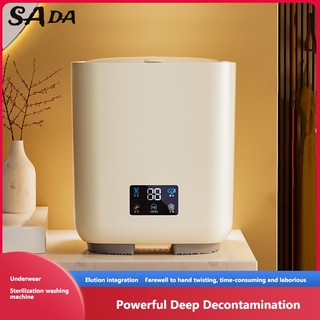 SADA Máy giặt mini hoàn toàn tự động, đồ lót và tất, tích hợp giặt và xả, ion bạc, ozone khử trùng máy giặt nhỏ