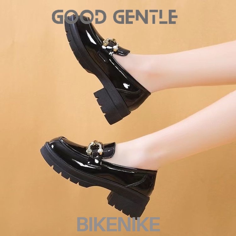 BIKENIKE Giày búp bê giày nữ 2023 NEW Mùa hè Vintage England phong cách thiết lập Mary Jane đơn giày2307345