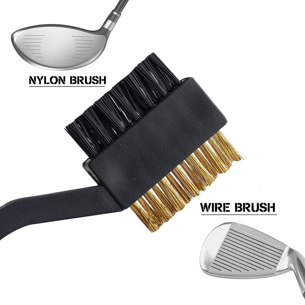 Bàn Chải Đánh Golf Hai Mặt Kèm Kẹp Và Gậy Chà Rửa Tiện Dụng ff86