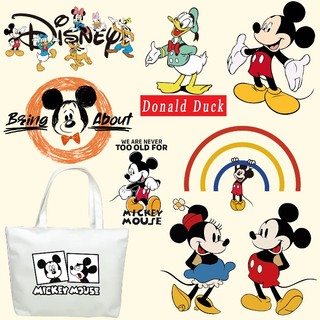 DISNEY Mới sticker Dán Trang Trí Áo hoodie Hình mickey minnie Vịt donald
