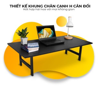 Bàn bệt Gấp gọn làm việc Chân sắt chữ H Cao cấp - Fufutech