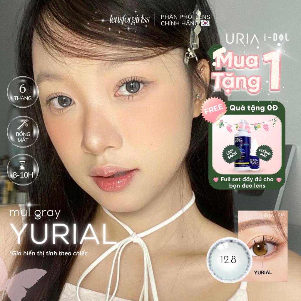 Kính áp tròng hiệu ứng phủ bóng YURIAL MUL GRAY chính hãng IDOL LENS | HSD 8-12 tháng | LENS CẬN