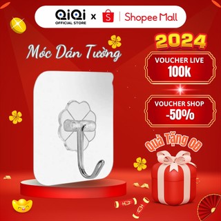 Combo 5 Móc Dán Tường Trong Suốt Siêu Dính
