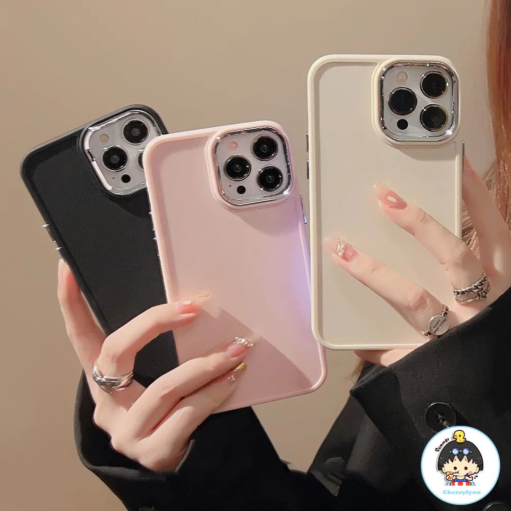 Sang Trọng Ốp Điện Thoại tpu Mềm Chống Sốc Mạ Viền Cho iphone 15 14 13 12 11 pro max